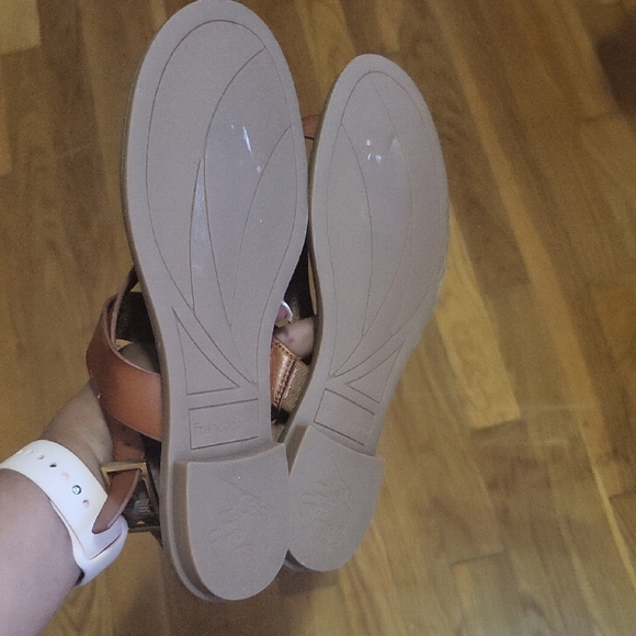 Franco Sarto Brown Strappy Sandals - Picture 4 of 5